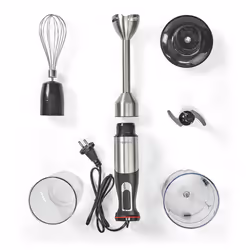 Nedis KAHB400CAL blender Mélangeur par immersion 800 W Aluminium, Noir - Vue supplémentaire 14