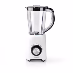Nedis KABL300CWT, Mélangeur de table, 1,5 L, Fonction d'impulsion, 0,88 m, 800 W, Noir, Blanc