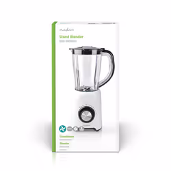 Nedis KABL300CWT blender 1,5 L Mélangeur de table 800 W Noir, Blanc - Vue supplémentaire 7