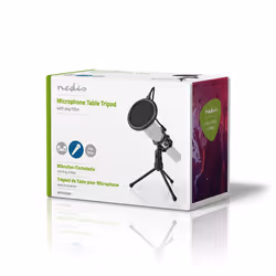 Nedis MPST00BK support pour microphone Pied de micro pour bureau - Vue supplémentaire 9