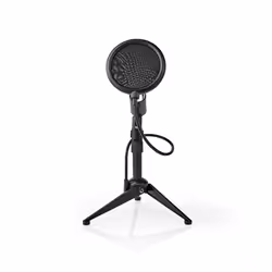 Nedis MPST01BK support pour microphone Pied de micro pour bureau
