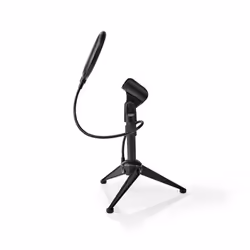 Nedis MPST01BK support pour microphone Pied de micro pour bureau