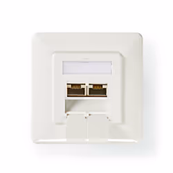 Nedis CCGP89250IV prise de courant 2 x RJ-45 Blanc