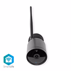 Nedis WiFi Smart Outdoor IP-camera | Full HD | Metalen behuizing | Waterdicht (IP65), Caméra de sécurité IP, Extérieure, Sans ...