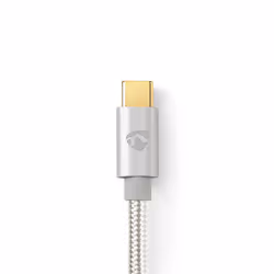Nedis CCTB60800AL10 câble USB 1 m USB 2.0 USB C Argent