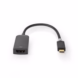 Nedis CCBW64652AT02, 0,2 m, USB Type-C, HDMI, Mâle, Femelle, Droit
