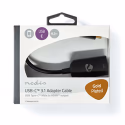 Nedis CCBW64652AT02 câble vidéo et adaptateur 0,2 m USB Type-C HDMI Anthracite - Vue supplémentaire 5