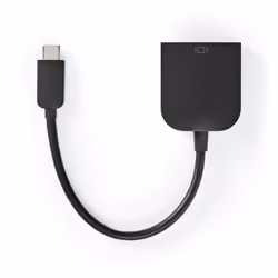 Nedis CCGP64852BK02, 3.2 Gen 1 (3.1 Gen 1), USB Type-C, Sortie VGA (D-Sub), 1920 x 1200 pixels