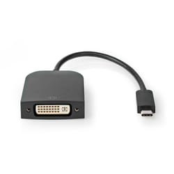 Nedis CCGB64552BK02 0,2 m USB Type-C DVI-D Noir