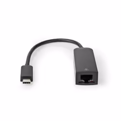 Nedis CCGP64952BK02 changeur de genre de câble USB C RJ-45 Noir