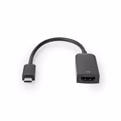 Nedis CCGB64652BK02, 0,2 m, USB Type-C, HDMI, Mâle, Femelle, Droit