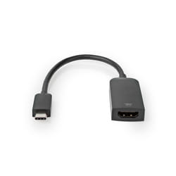 Nedis CCGB64652BK02 0,2 m USB Type-C HDMI Noir