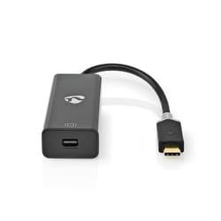 Nedis CCBW64452AT02 câble vidéo et adaptateur 0,2 m USB Type-C Mini DisplayPort Anthracite