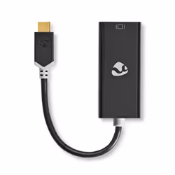 Nedis CCBW64452AT02 câble vidéo et adaptateur 0,2 m USB Type-C Mini DisplayPort Anthracite