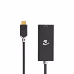 Nedis CCBW64452AT02 câble vidéo et adaptateur 0,2 m USB Type-C Mini DisplayPort Anthracite