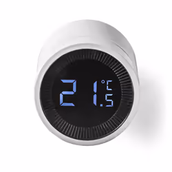 Nedis Zigbee Smart Radiatorknop, Blanc, LED