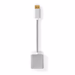 Nedis CCTB37250AL02, 0,2 m, DisplayPort, DVI-D, Mâle, Femelle, Droit