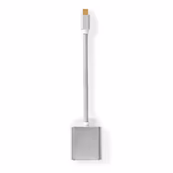 Nedis CCTB37750AL02 câble DVI 0,2 m Mini DisplayPort DVI-D Argent