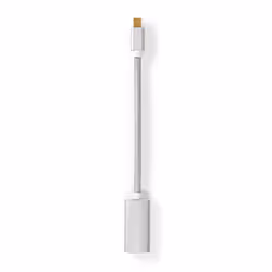 Nedis CCTB37650AL02 câble vidéo et adaptateur 0,2 m HDMI Type A (Standard) Mini DisplayPort Argent