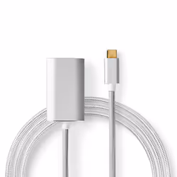 Nedis CCTB64680AL20 câble vidéo et adaptateur 2 m HDMI Type A (Standard) USB Type-C Argent
