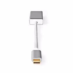 Nedis CCTB64450AL02, 0,2 m, USB Type-C, DisplayPort, Mâle, Femelle, Droit
