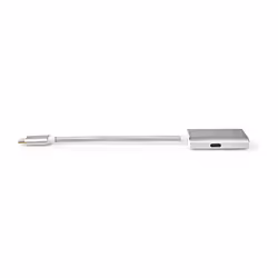 Nedis CCTB64580AL02 câble vidéo et adaptateur 0,2 m USB Type-C Mini DisplayPort Argent