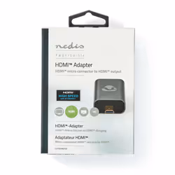 Nedis CVTB34907GY changeur de genre de câble micro HDMI HDMI Anthracite - Vue supplémentaire 4