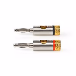 Nedis CATB26900GD connecteur de fils Banana Or, Argent