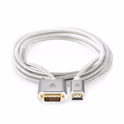 Nedis CCTB34800AL20, 1 m, HDMI Type A (Standard), DVI-D, Mâle, Mâle, Droit