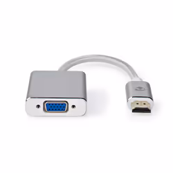 Nedis CCTB34900AL02, 0,2 m, HDMI Type A (Standard), VGA (D-Sub), Mâle, Femelle, Droit