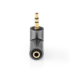 Nedis CATB22975GY changeur de genre de câble 3.5 mm 3,5 mm Or, Gris, Métallique