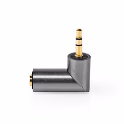 Nedis CATB22975GY changeur de genre de câble 3.5 mm 3,5 mm Or, Gris, Métallique