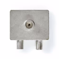 Nedis CSGP40970ME, Diviseur de câbles, 75 Ohm, Métallique, Argent, Métal, IEC, F, Sac en polyéthylène