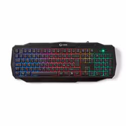 Nedis GCK41100BKIT clavier Souris incluse USB Italien Noir
