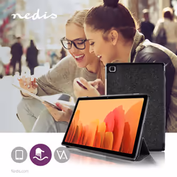 Nedis TCVR10006GY étui pour tablette 10.4" Folio Noir, Gris