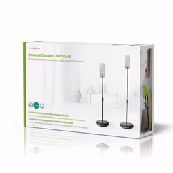 Nedis SPMT2750BK support de haut-parleurs Sol Acrylonitrile-Butadiène-Styrène (ABS), Acier Noir - Vue supplémentaire 14