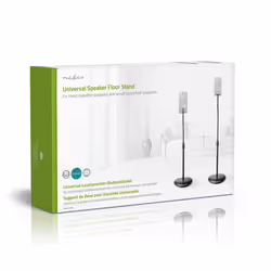 Nedis SPMT2750BK support de haut-parleurs Sol Acrylonitrile-Butadiène-Styrène (ABS), Acier Noir - Vue supplémentaire 15