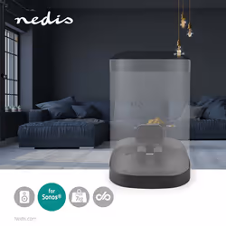 Nedis SPMT5600BK support de haut-parleurs Mur Acrylonitrile-Butadiène-Styrène (ABS), Acier Noir
