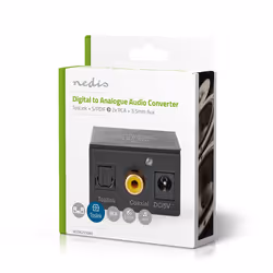Nedis ACON2510BK convertisseur audio Noir - Vue supplémentaire 11