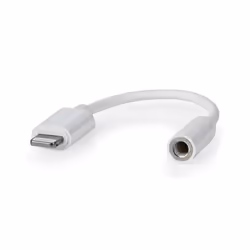 Nedis CCGB39950WT01 câble Lightning 0,1 m Blanc