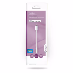 Nedis CCGB39950WT01 câble Lightning 0,1 m Blanc - Vue supplémentaire 4