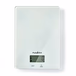 Nedis KASC610WT escabeaux de cuisine Blanc Comptoir Rectangle Balance de ménage électronique