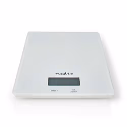 Nedis KASC610WT escabeaux de cuisine Blanc Comptoir Rectangle Balance de ménage électronique