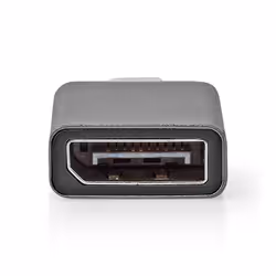 Nedis CCGP64350GY changeur de genre de câble USB C DisplayPort Noir - Vue supplémentaire 4