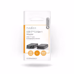 Nedis CCGP64350GY changeur de genre de câble USB C DisplayPort Noir - Vue supplémentaire 7