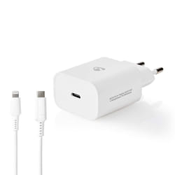 Nedis WCPDL20W112WT chargeur d'appareils mobiles Universel Blanc Secteur Intérieure