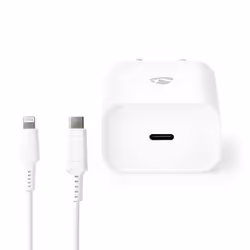 Nedis WCPDL20W112WT chargeur d'appareils mobiles Universel Blanc Secteur Intérieure