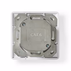 Nedis CCBW89200IV prise de courant 2 x RJ-45 Blanc