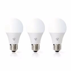 Nedis SmartLife, Ampoule intelligente, Wi-Fi, Blanc, LED, E27, Blanc froid, Blanc chaud