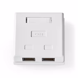 Nedis CCGP89110WT, Cat6, U/UTP (UTP), Blanc, Polyvinyl chloride (PVC), 60 mm, 62 mm